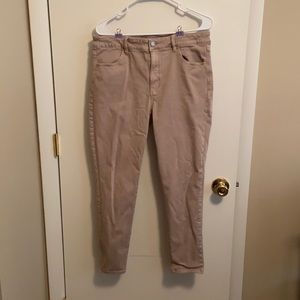 AEO Light Blush High Rise Jegging 14 Short EUC